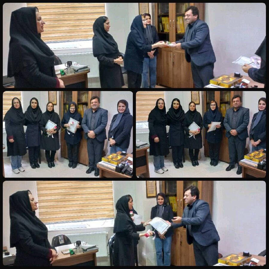 تجلیل رئیس بهزیستی آستانه اشرفیه از پرستاران مرکز سالمندان