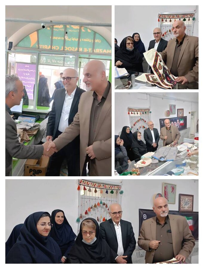بازدید قائم مقام سازمان بهزیستی از مرکز حرفه آموزی دستان پرتوان