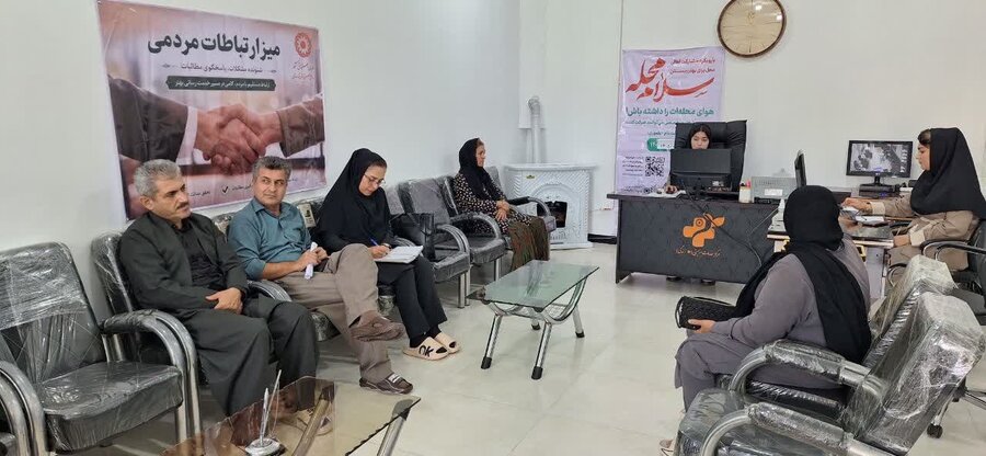 میز ارتباطات مردمی بهزیستی در سروآباد برگزار شد