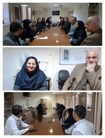 نشست صمیمی دکتر اسدی مدیرکل بازرسی ارزیابی عملکرد سازمان بهزیستی کشور به همراهی دکتر زال سرپرست بهزیستی استان با کارشناسان اورژانس اجتماعی