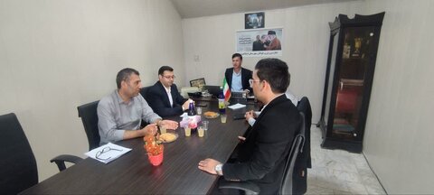 دیدار رئیس اداره بهزیستی به همراه سایر مسئولین با رئیس اداره ورزش وجوانان بمناسبت هفته تربیت بدنی