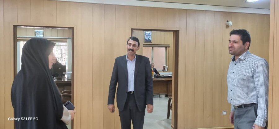 بازدید معاون مشارکت‌های مردمی بهزیستی استان یزد از اداره بهزیستی شهرستان تفت