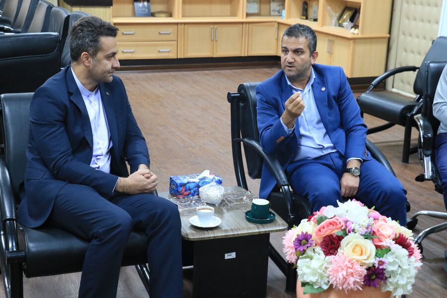 دیدار مدیر شعب بانک مهر ایران در استان گیلان با مدیرکل بهزیستی گیلان